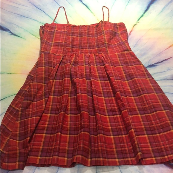 100% Cotton Plaid Bowtie Dress - Picture 6 of 6